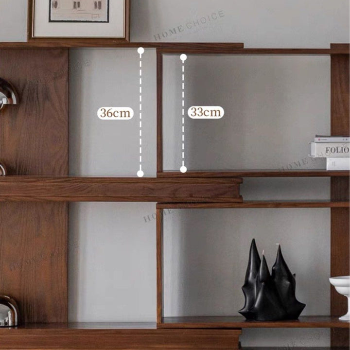JOANA Extendable Solid Wood Display Shelf