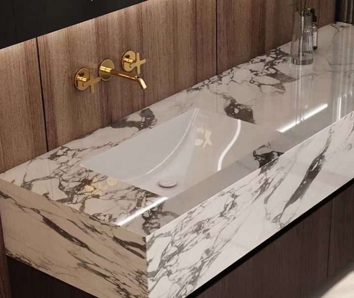 RONSON Modern Marble Bathroom Vanity Set