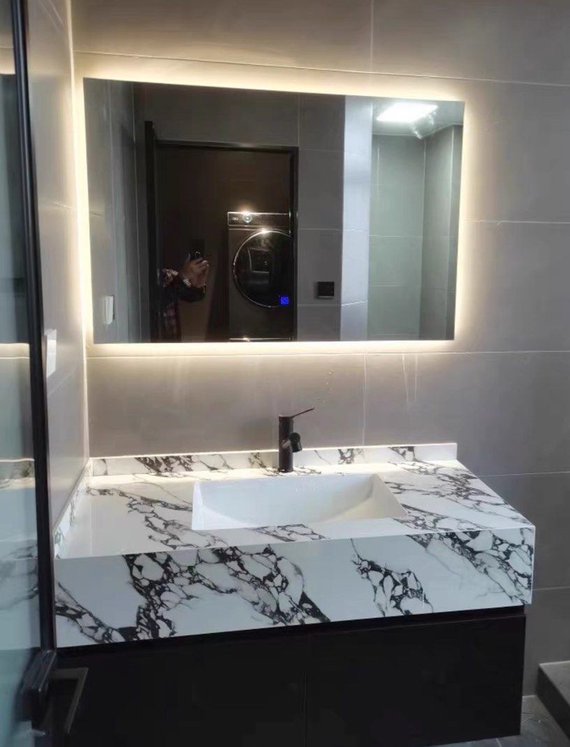 RONSON Modern Marble Bathroom Vanity Set