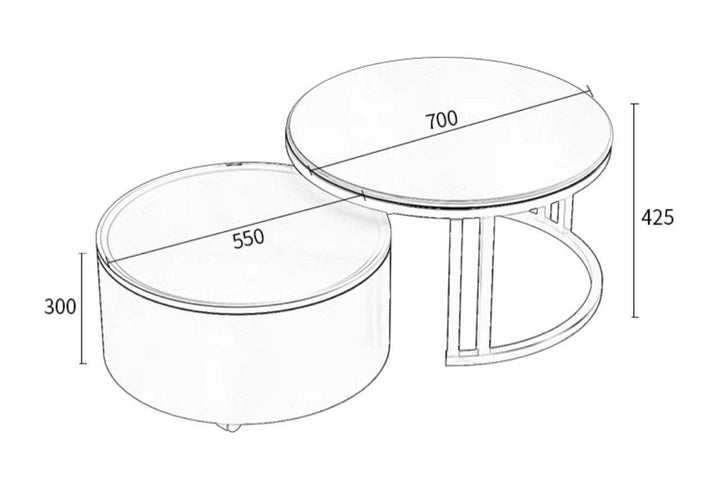 LAYTON Round Coffee Table