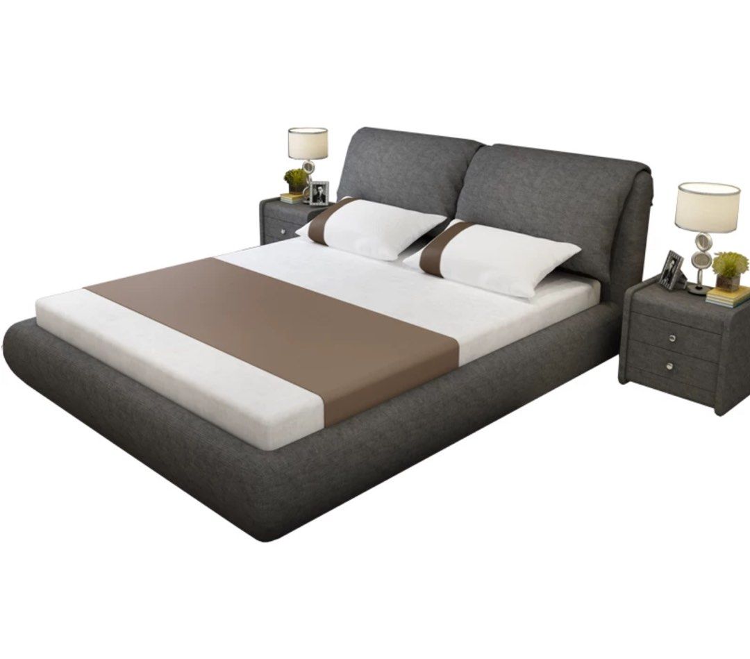 ROSJE Modern Ergonomic Fabric Bedframe