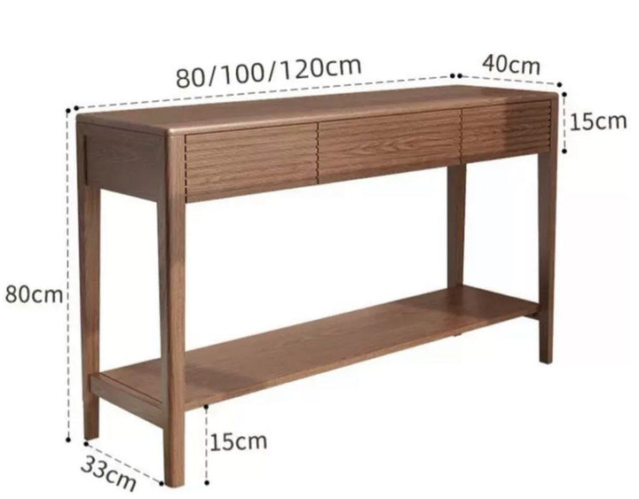 XANTHE Modern Solid Wood Console Table
