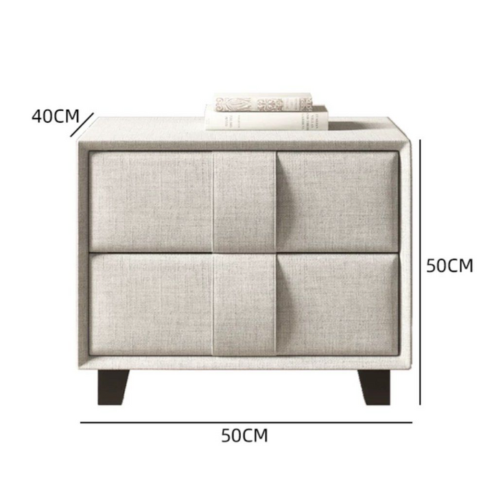 ROZA Modern Tufty Bedside Table
