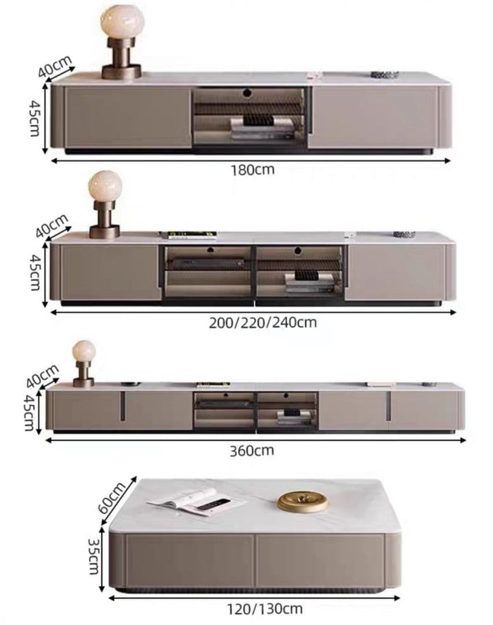 ERSO Modern Sintered Stone TV Console