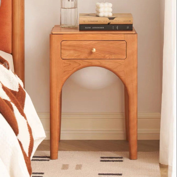 RUSS Scandinavian Solid Wood Bedside Table