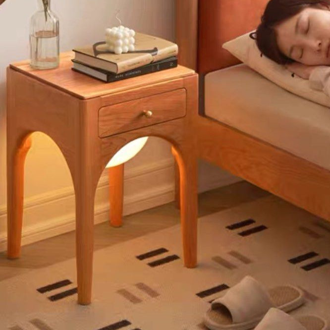 RUSS Scandinavian Solid Wood Bedside Table