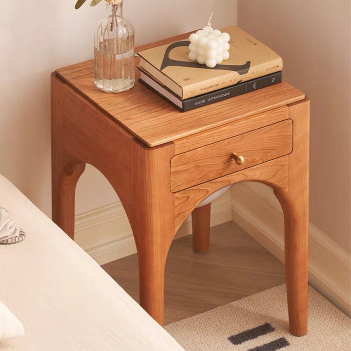 RUSS Scandinavian Solid Wood Bedside Table