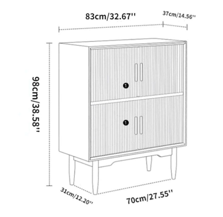 RUTO Wood Bookcase & Cabinet