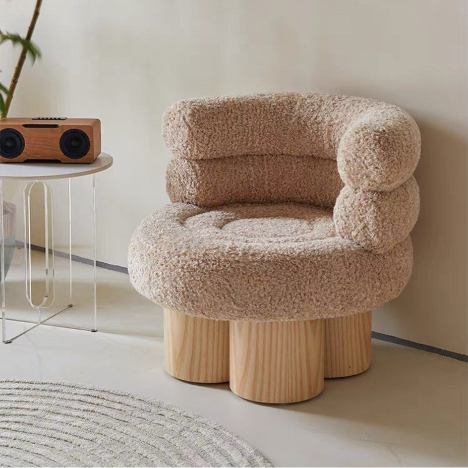 JASMINE Lambswool Lounge Chair