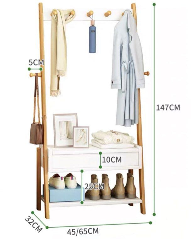 DORIVAL Minimalist Solid Wood Ladder Shelf