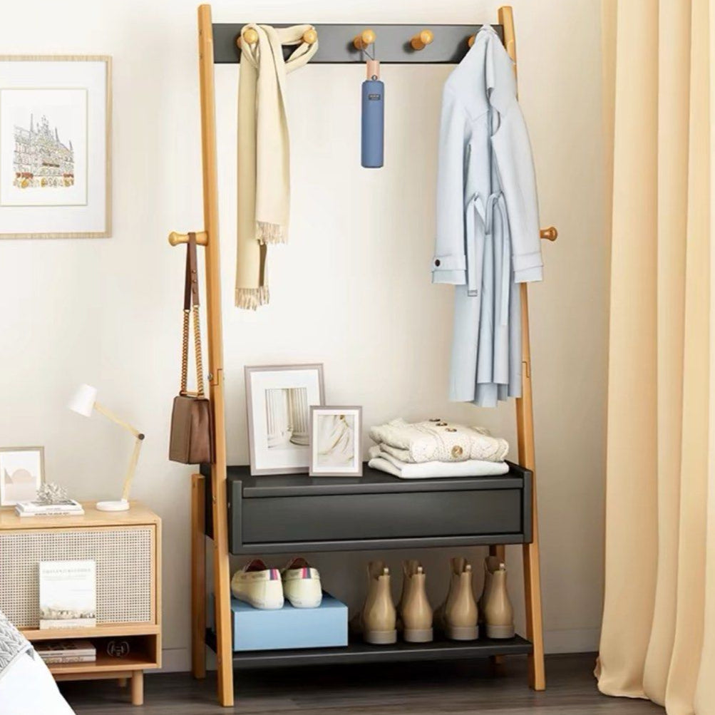 DORIVAL Minimalist Solid Wood Ladder Shelf