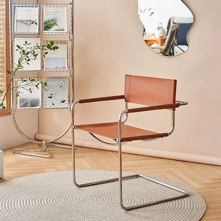 LORCAN Leather Dining Armchair (Set of 2)