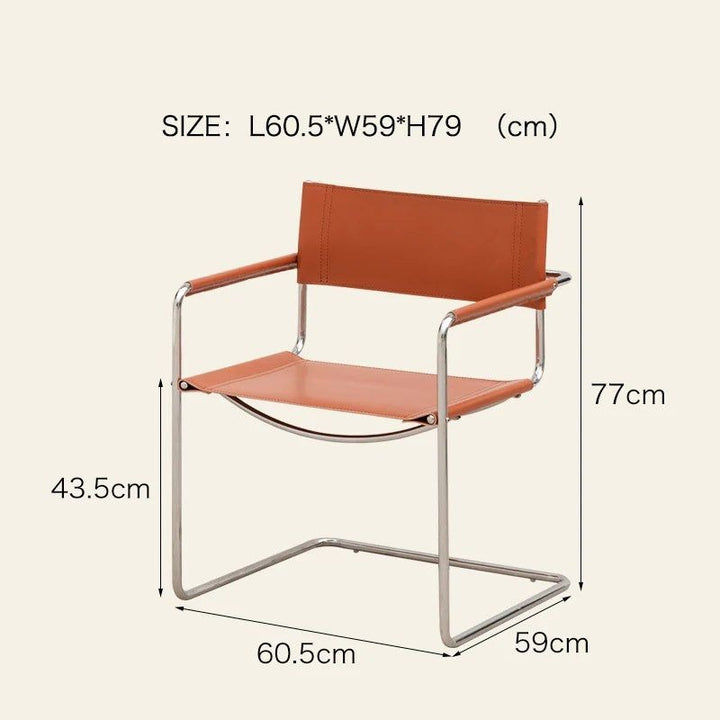 LORCAN Leather Dining Armchair (Set of 2)