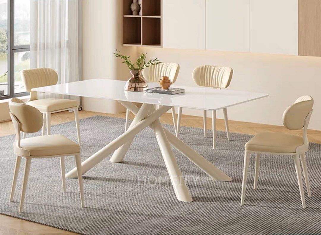 SAUNDERS Modern Sintered Stone Dining Table