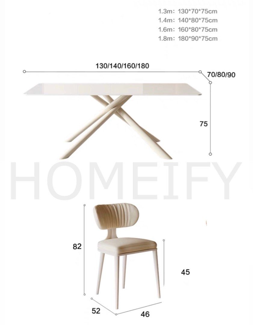 SAUNDERS Modern Sintered Stone Dining Table