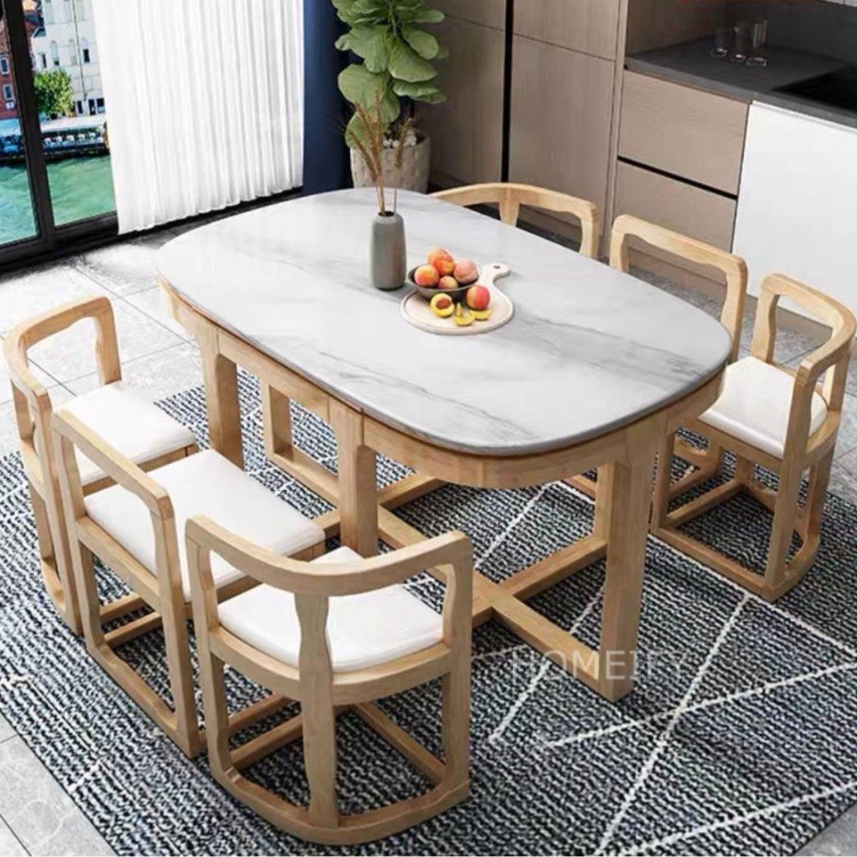 ROGERS Modern Dining Table With Chairs