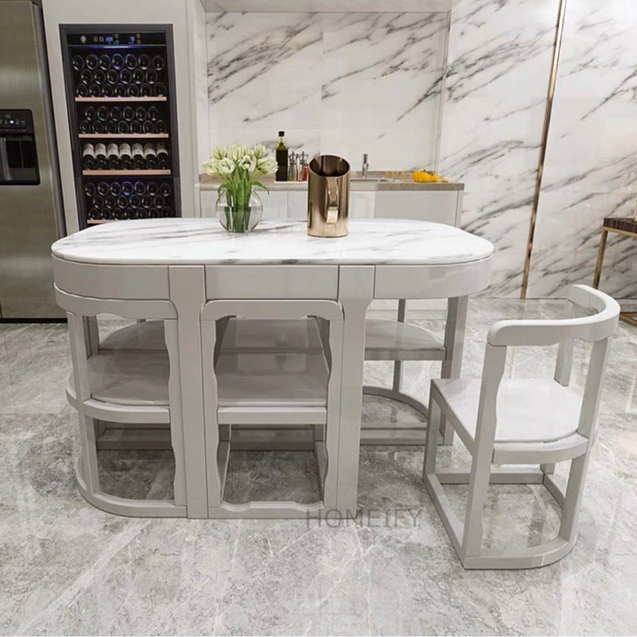 ROGERS Modern Dining Table With Chairs