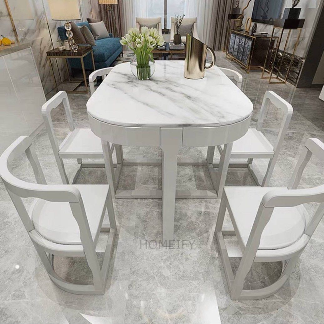 ROGERS Modern Dining Table With Chairs