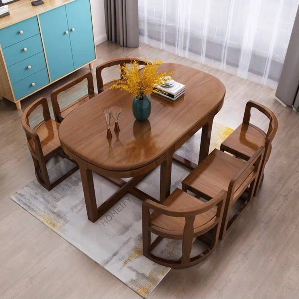 ROGERS Modern Dining Table With Chairs