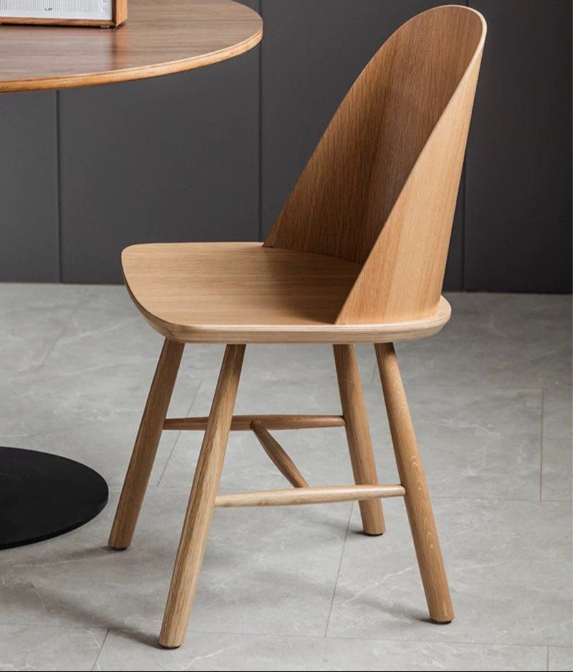ZEMO Japandi Solid Wood Dining Chair