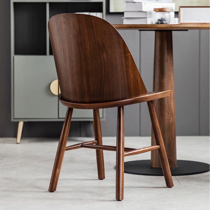 ZEMO Japandi Solid Wood Dining Chair