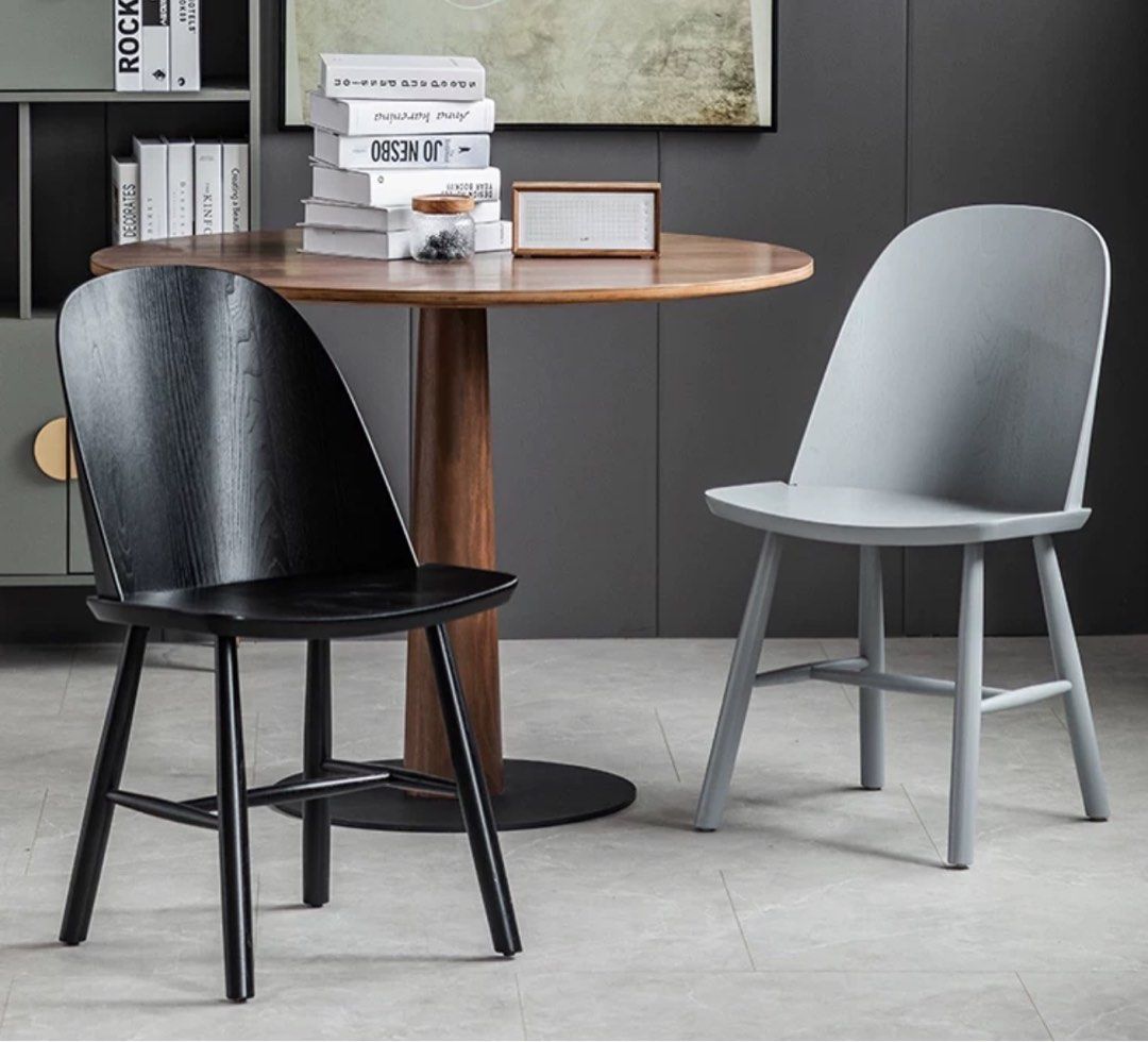 ZEMO Japandi Solid Wood Dining Chair