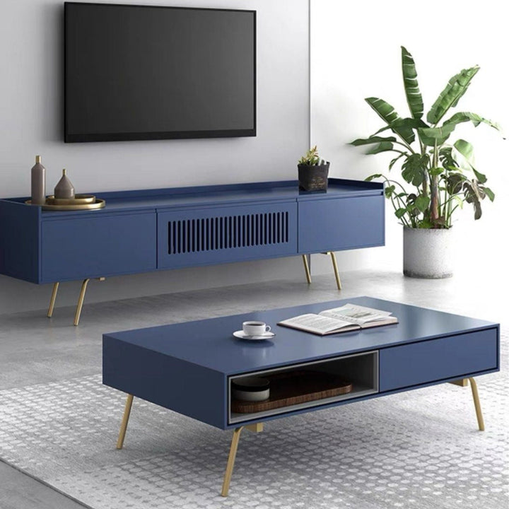 JENKOL Modern Industrial TV Console