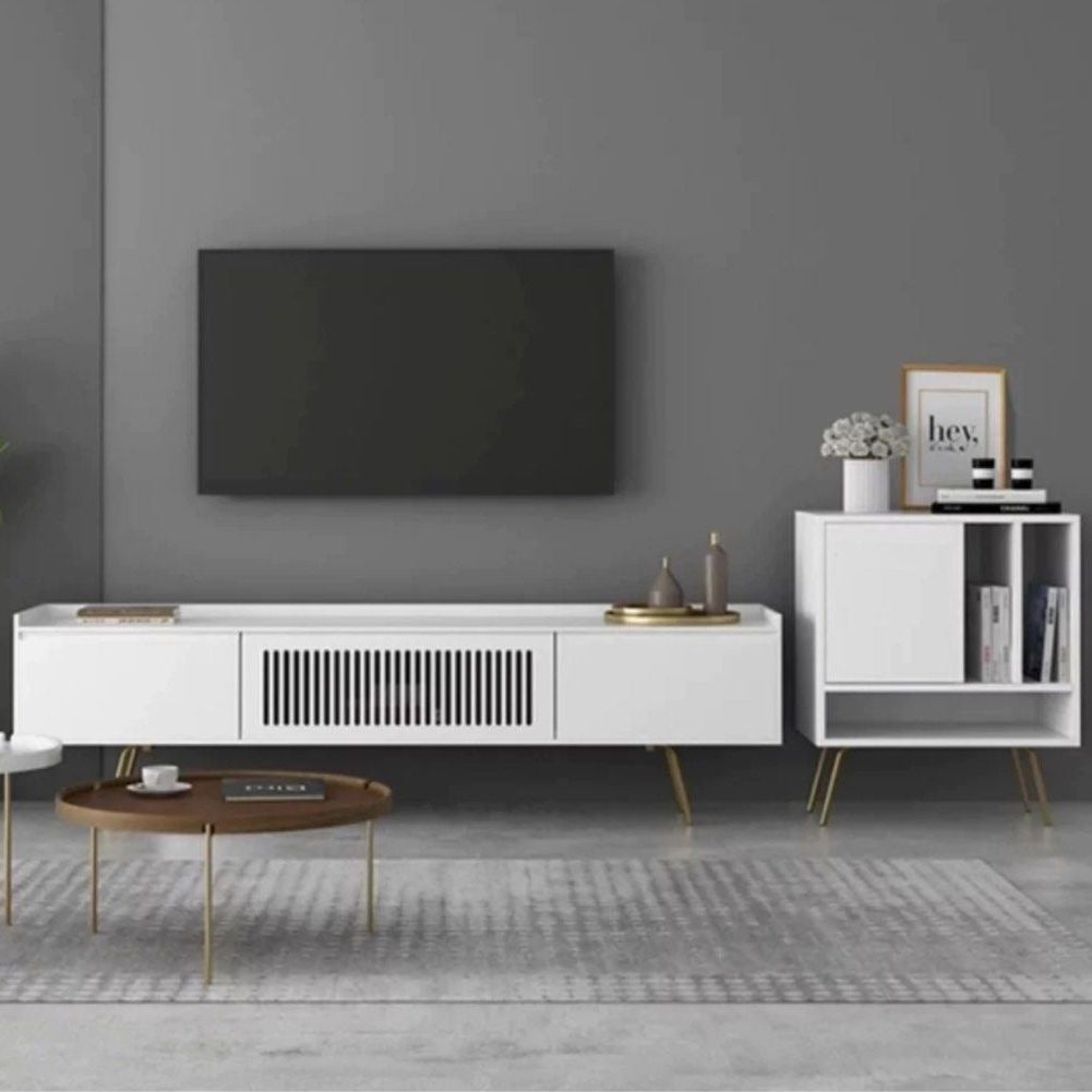 JENKOL Modern Industrial TV Console