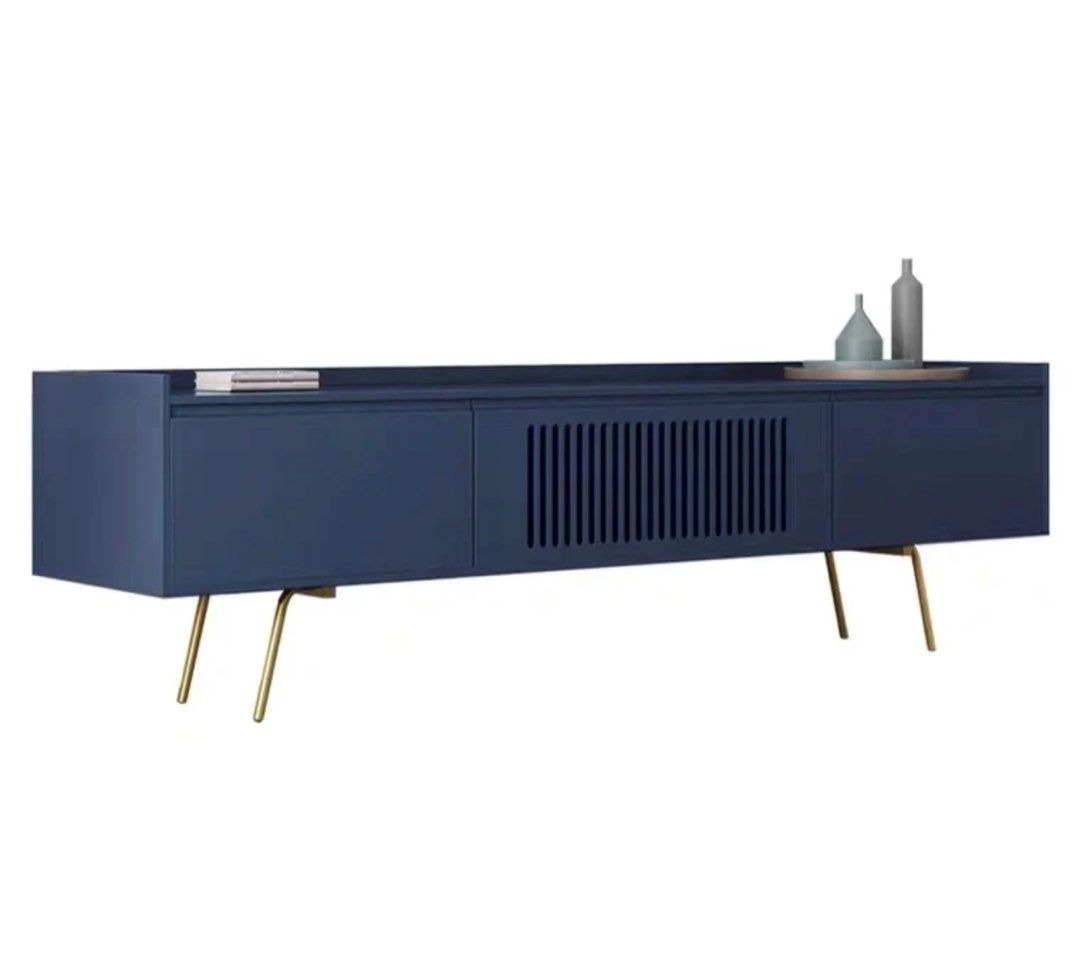 JENKOL Modern Industrial TV Console