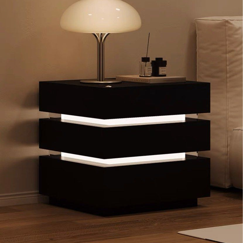 SANZEN Modern LED Bedside Table