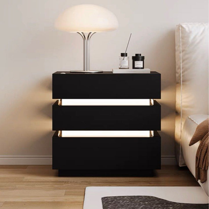 SANZEN Modern LED Bedside Table