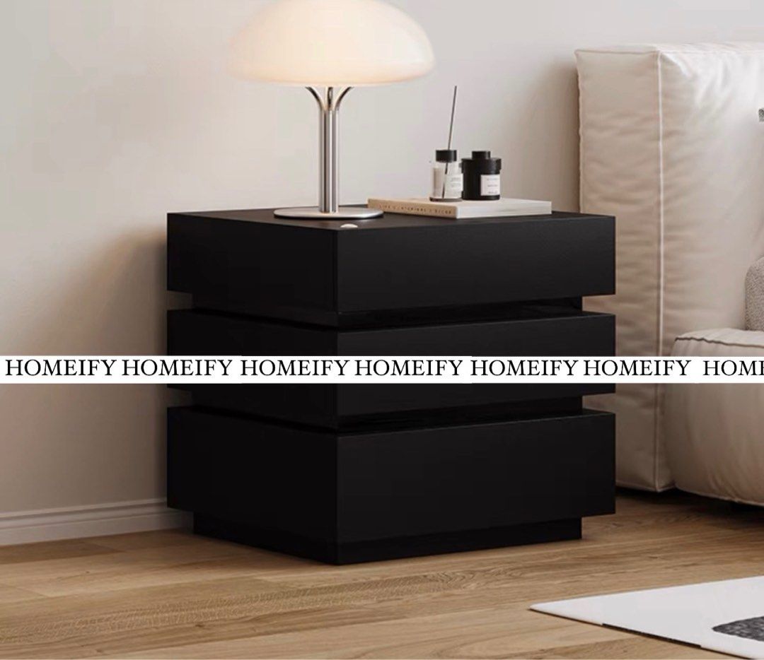 SANZEN Modern LED Bedside Table