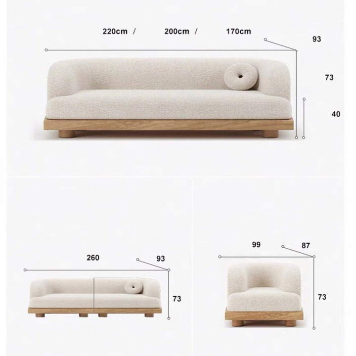 VAILORA Modern Boucle Sofa
