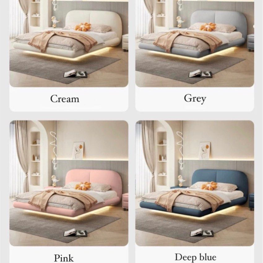 SAVIO Modern Floating LED Bedframe