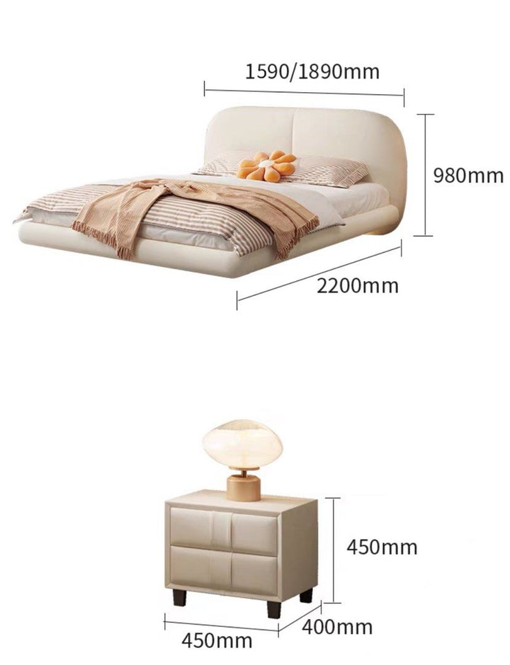 SAVIO Modern Floating LED Bedframe
