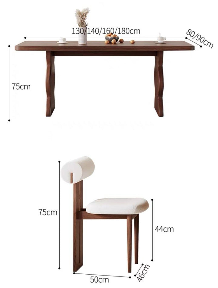 URBAN Modern Solid Wood Dining Table