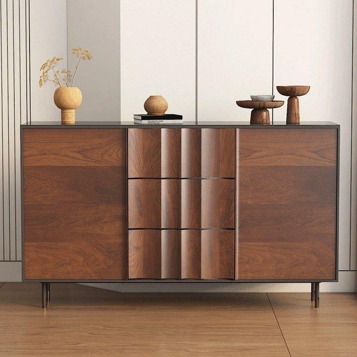 DIVOND Modern Walnut Sideboard