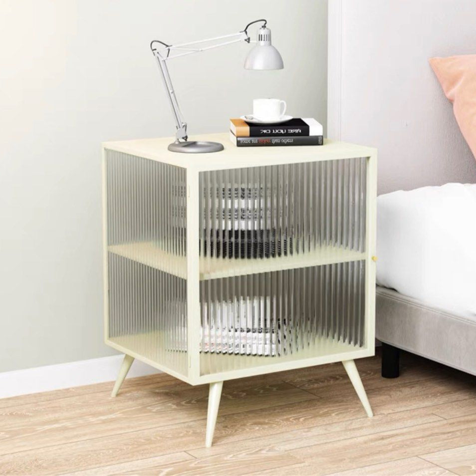SECO Modern Glass Side Table / Cabinet