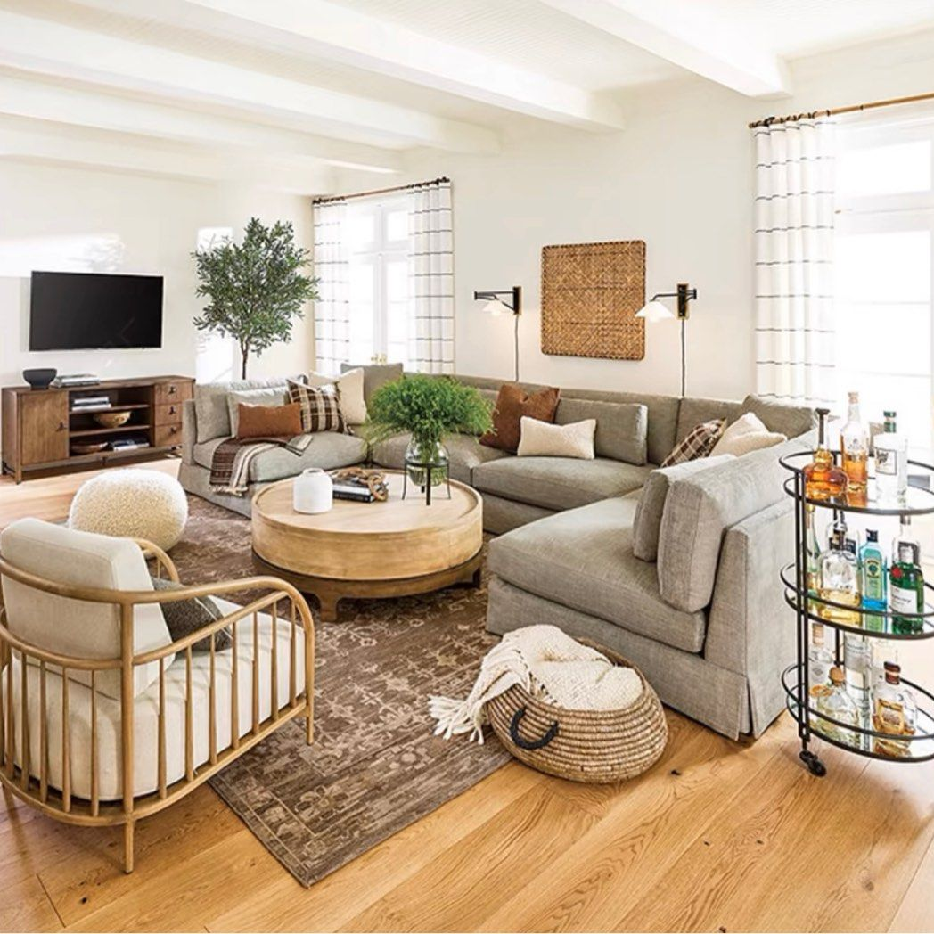 SHARON Rustic Solid Wood Coffee Table