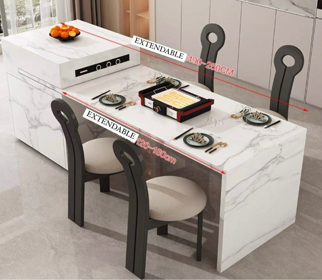 JARGAL Modern Island Dining Table