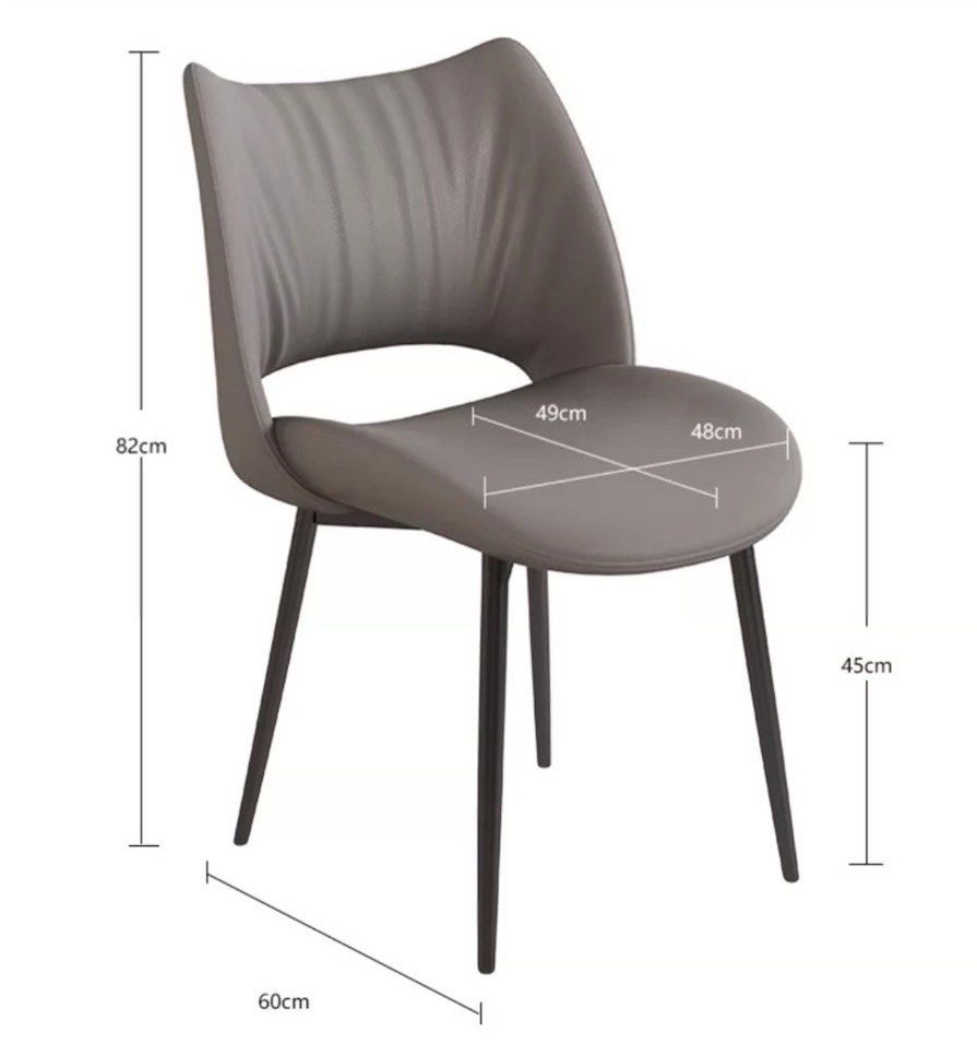 QUINZEL Modern Leather Dining Chair