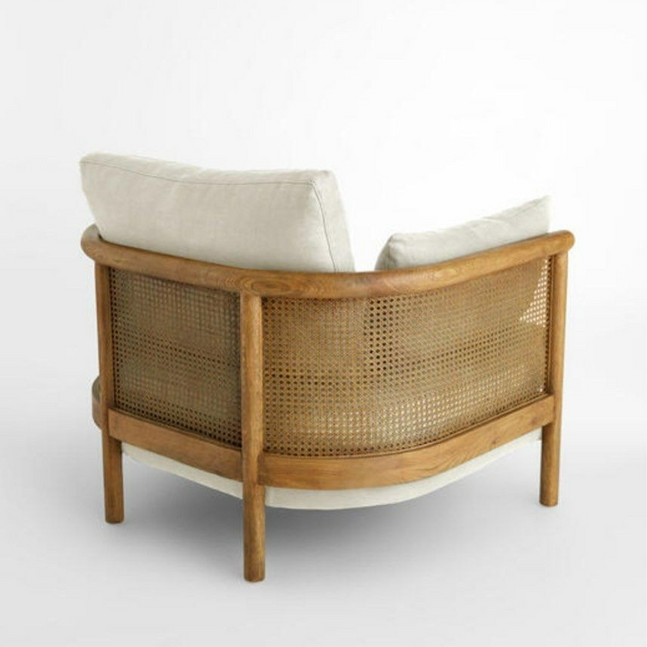 NINA Rattan Solid Wood Armchair