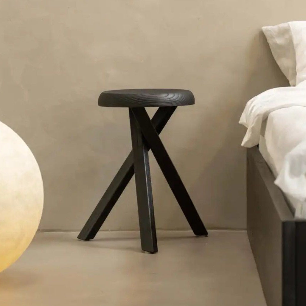 DIMAGGIO Rustic Solid Wood Side Table
