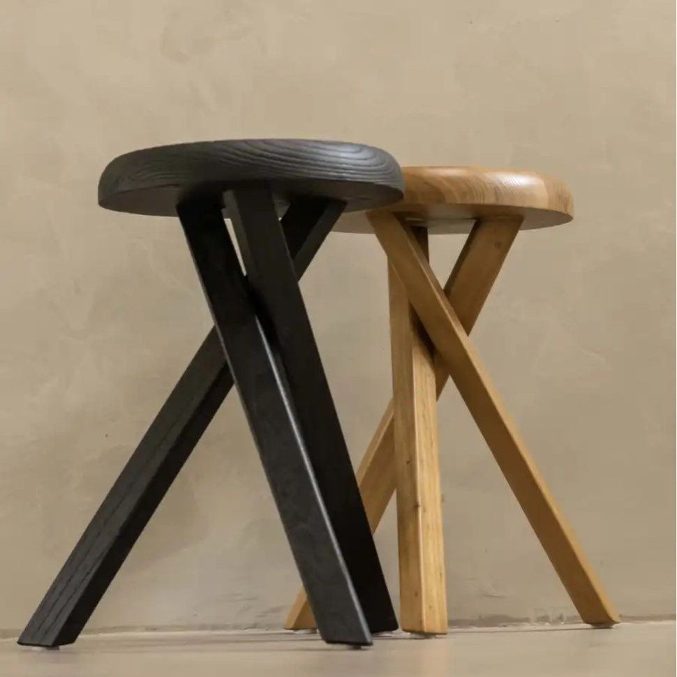 DIMAGGIO Rustic Solid Wood Side Table