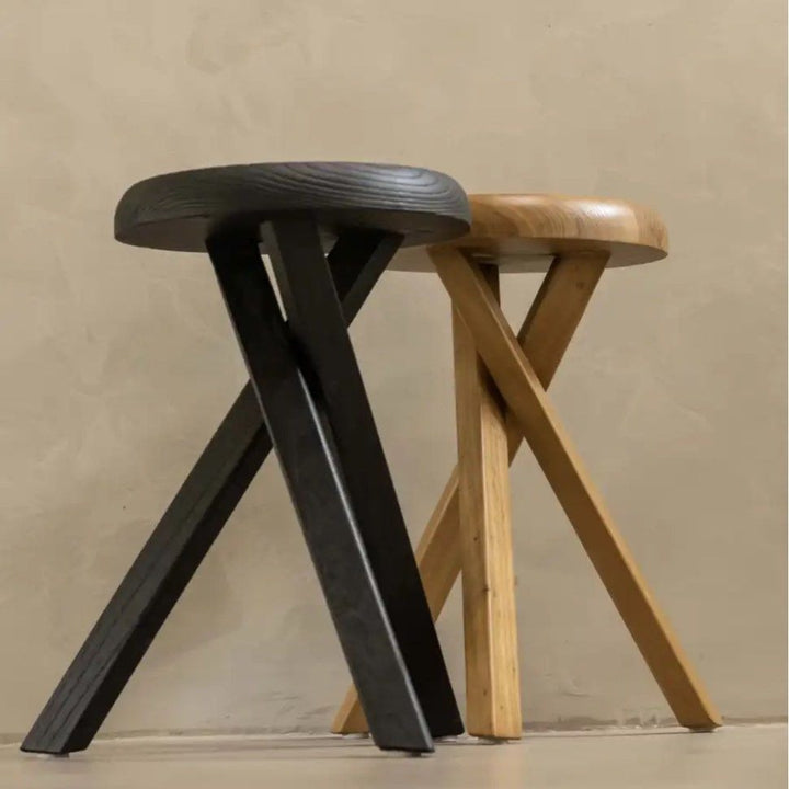 DIMAGGIO Rustic Solid Wood Side Table