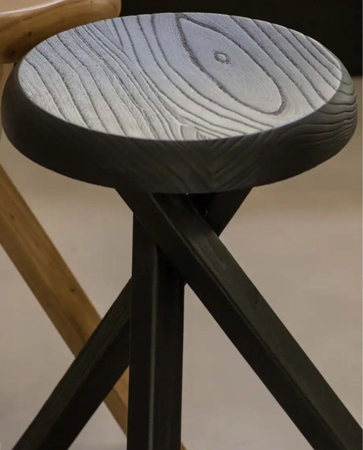 DIMAGGIO Rustic Solid Wood Side Table