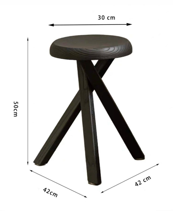 DIMAGGIO Rustic Solid Wood Side Table