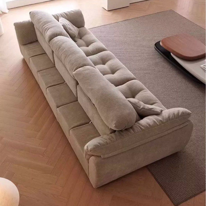 KIELN Modern Backrest Slider Fabric Sofa (Pet-friendly)