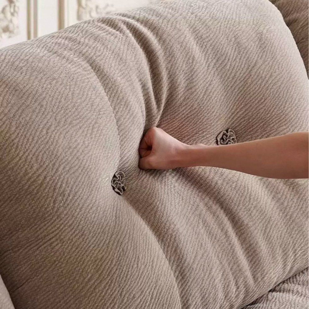 KIELN Modern Backrest Slider Fabric Sofa (Pet-friendly)
