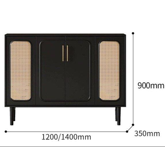 LUCAS Vintage Rattan Sideboard